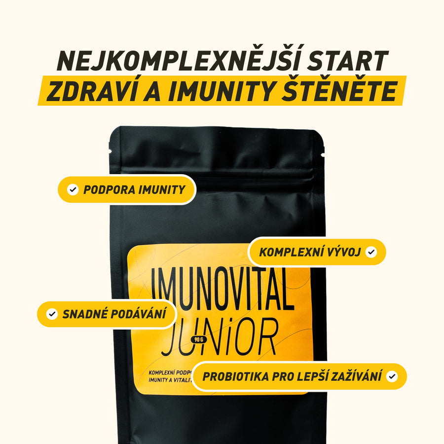 Imunovital Junior | Mix pro každodenní podporu imunity, zdravého růstu a silné obranyschopnosti štěňat