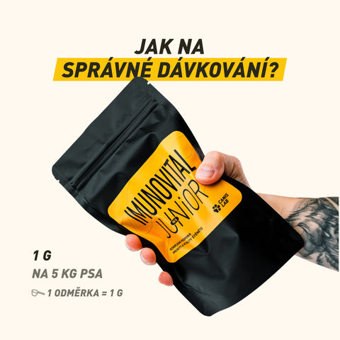 Imunovital Junior | Mix pro každodenní podporu imunity, zdravého růstu a silné obranyschopnosti štěňat